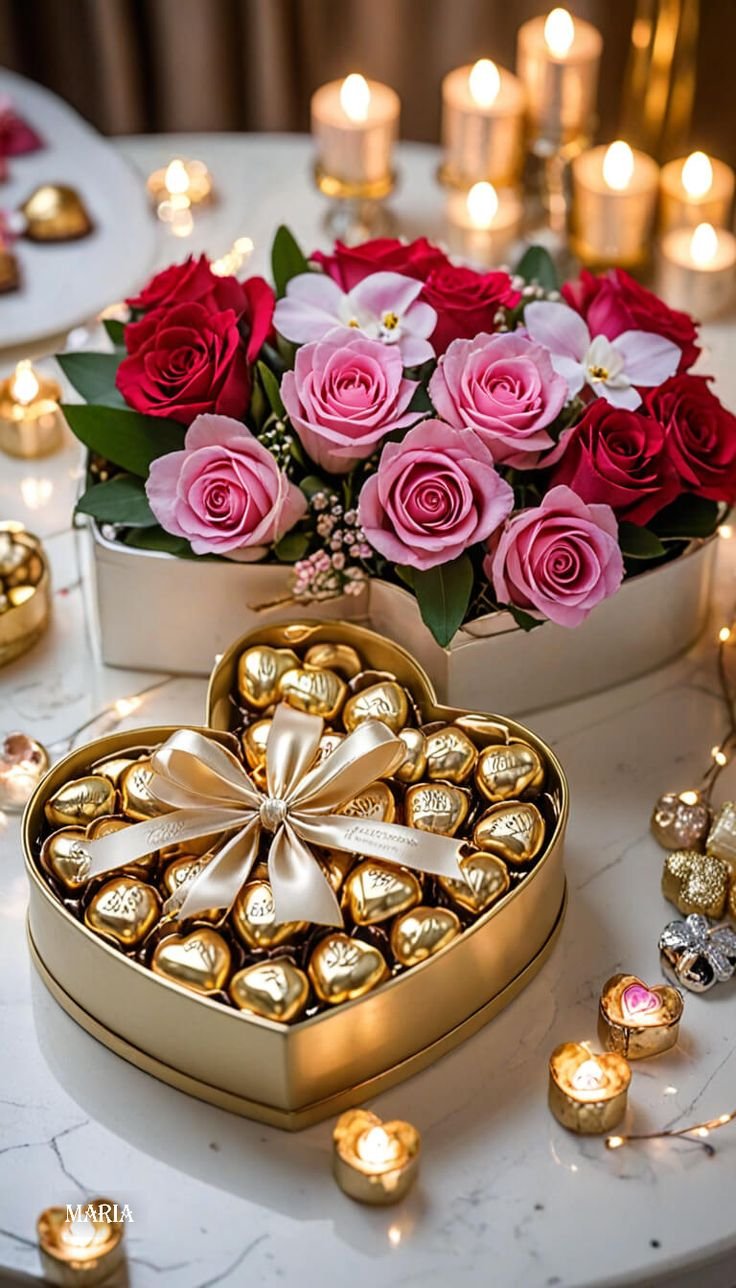 Roses and chocolates